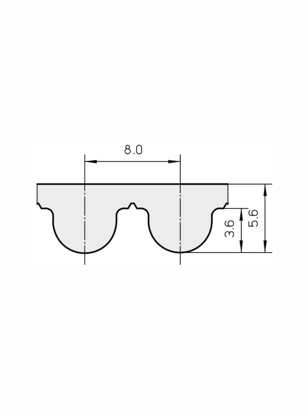 Зубчатый ремень 1024 8M NOVOBELT