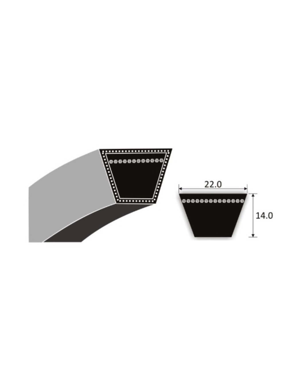 Клиновой ремень C (В) 1250 Lp MEGADYNE BASIC