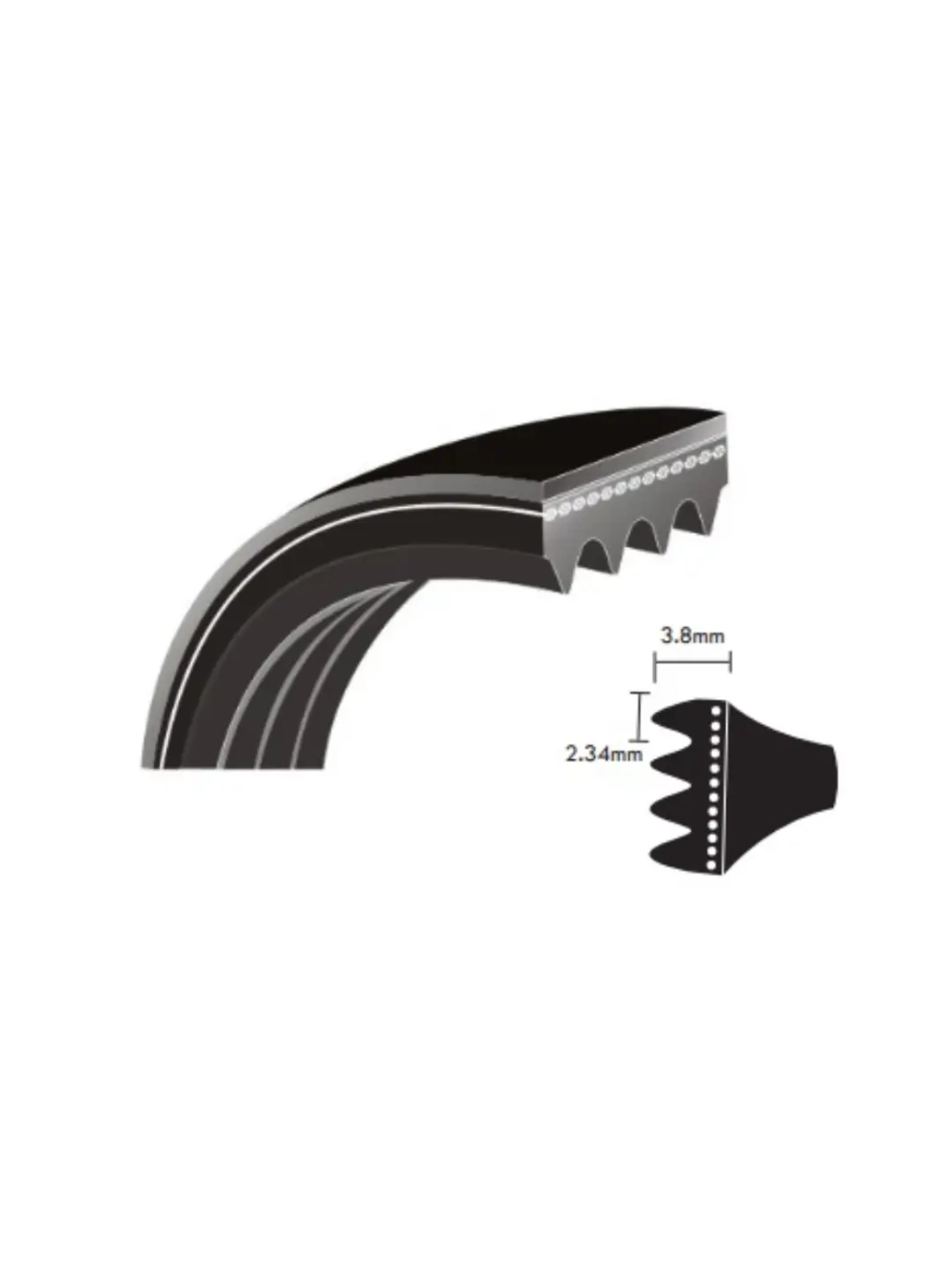 Поликлиновой ремень 6 PJ 1780 MEGADYNE PV BELT