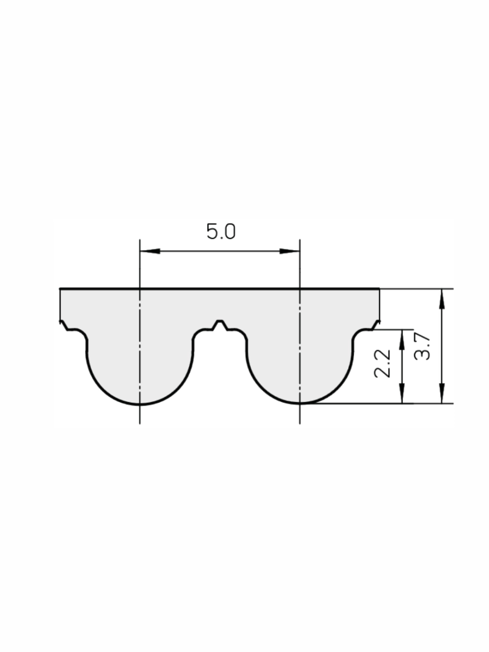 Зубчатый ремень 390 S5M NOVOBELT